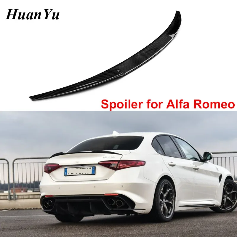 Стильный спойлер OEM из углеродного волокна для Alfa Romeo Giulia 952 4 дверный задний