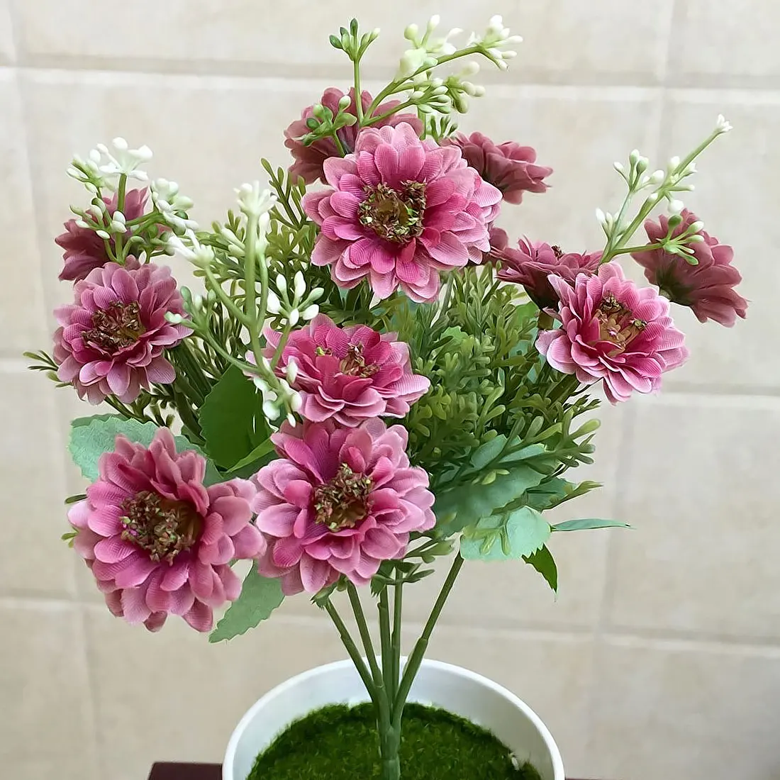 Flores Artificiales Para Decoracion Hogar 5 вилок 15 цветов искусственная ромашка цветы для вечеринки