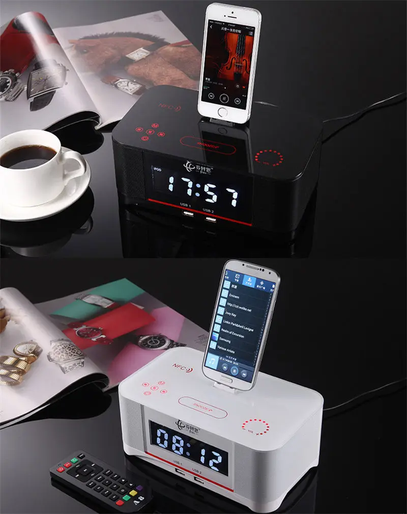 Yoteen Беспроводная колонка nfc Портативные колонки bluetooth ЖК Док станция