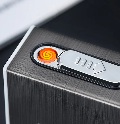 Прикуриватель USB Перезаряжаемый Вольфрам турбо зажигалки держатель для табака чехол портативные электронные курительные гаджеты LFB787
