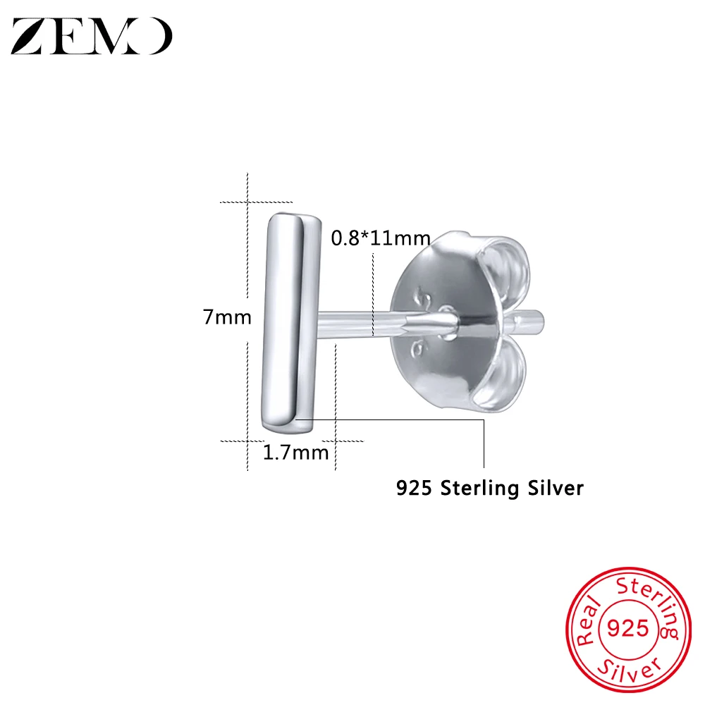 Женские серьги-гвоздики из серебра 100% пробы | Украшения и аксессуары