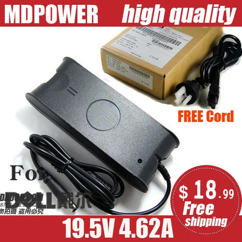 MDPOWER для DELL Inspiron N4050 N4110 N5110 Тетрадь питания для ноутбука AC адаптер зарядного шнура 19,5 V 4.62A 90 W