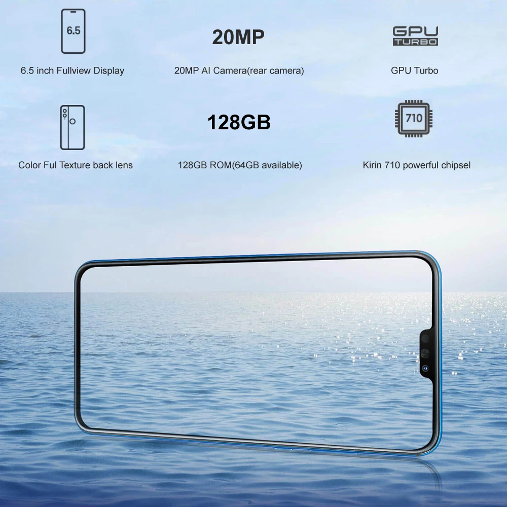 Honor 8X глобальная версия мобильного телефона 6 5 дюймов экран 3750 мАч аккумулятор OTA