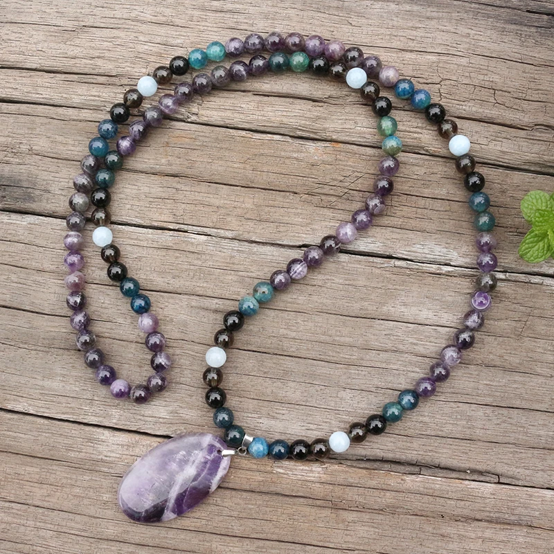 Бусины из натурального камня 8 мм аметист аквамарин Зеленые наборы джапамала