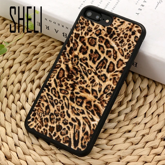 Чехол для телефона SHELI с текстурой принта и полосками леопарда для iPhone 5 6s 7 8 плюс 11 Pro X XR XS Max Galaxy S7 Edge S9 10.
