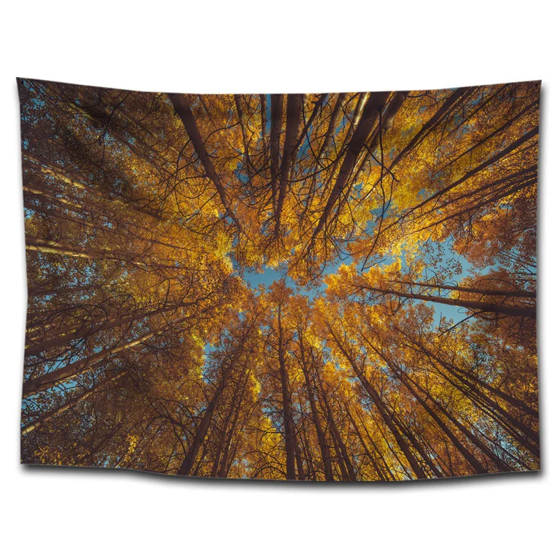 Forest Tapestry Blanket Background Cloth Beach Towel Home Hanging Painting Decorative Tablecloth |