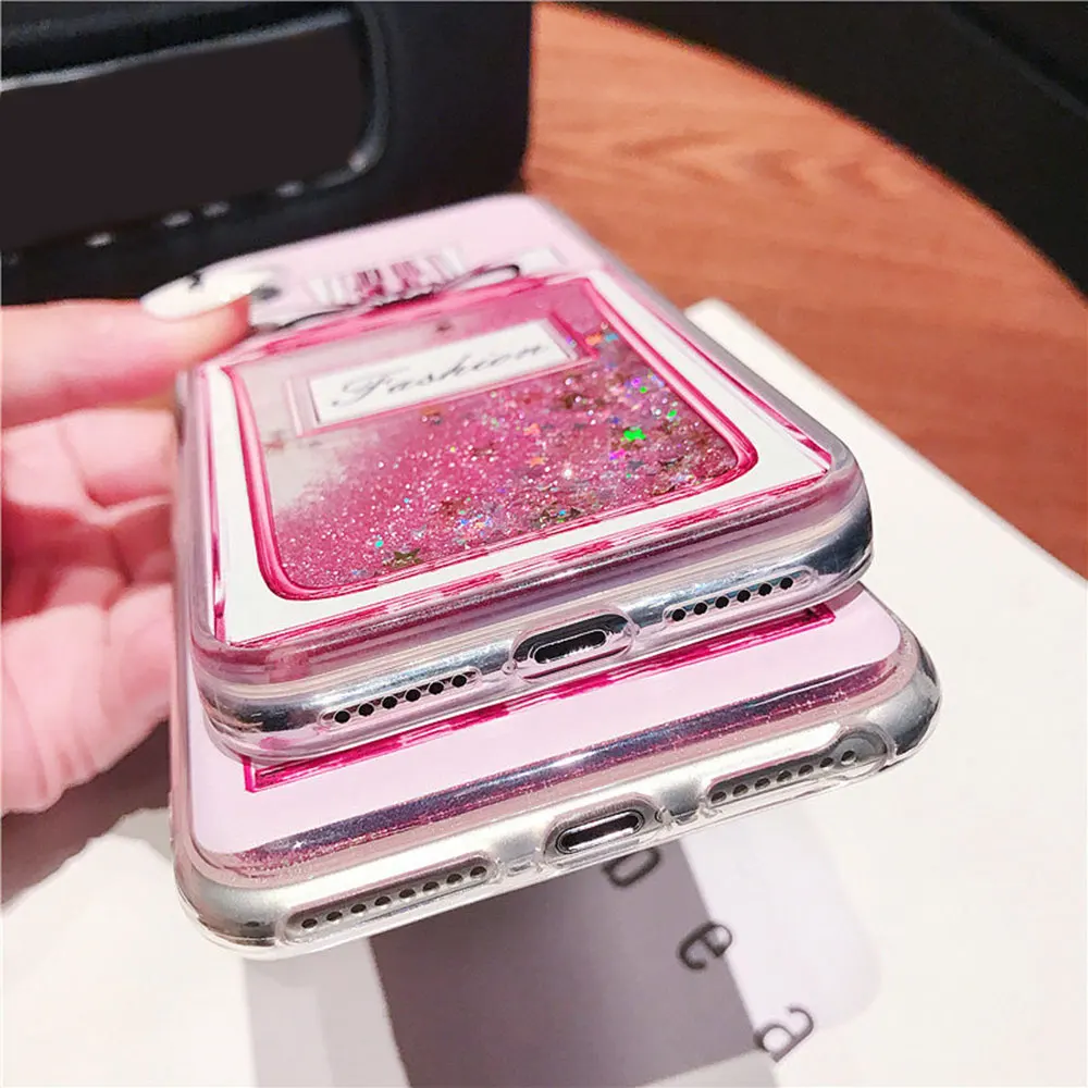 KISSCASE Quicksand Phone Case For Huawei P20 P30 Pro P10 Mate 10 20 Perfume Bottle Cases Funda Honor 9 8X Back Cover |