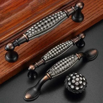 

3.75'' 5'' Luxury Crystal Handles Drawer Pulls Handles Kitchen C Cabinet Pull Handle Knobs / Dresser Handles Decorative Hardware