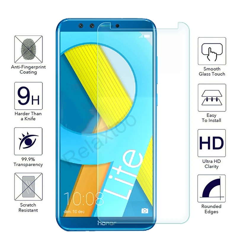 Закаленное стекло на Honor 9 10 Lite легкое Защитное для Huawei Honer lite Защита экрана