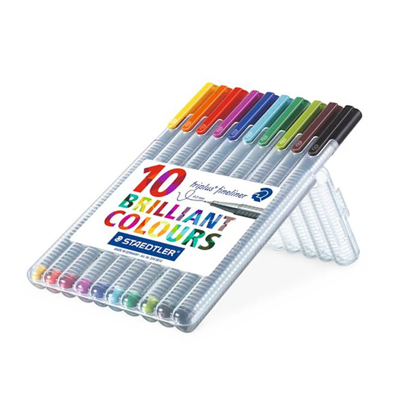 Staedtler Triplus Fineliner 334 черный тонкий наконечник фетровый 0 3 мм цветной маркер ручка
