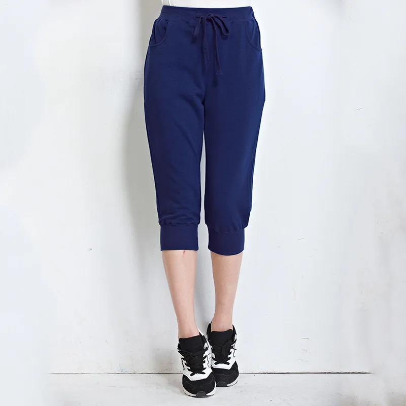 Women's summer Seven Length Harem Pants Large Size 5XL 6XL Gray Casual Joggers Sweatpants trousers Capri female | Женская одежда