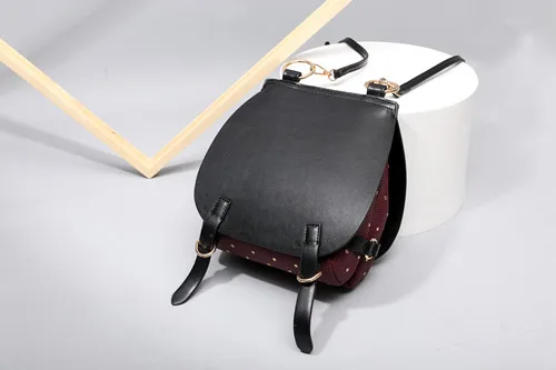 

LUXURY Women's Rivet Saddle Girls lady Handbag,Portable Shoulder Bag,Pu Leather,Vintage Satchel top-handle designer