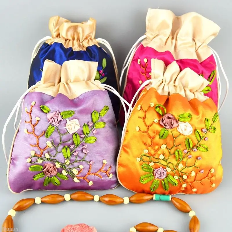 Оптовая продажа 10 шт. шёлковые подарочные пакеты ювелирные сумки | Украшения и