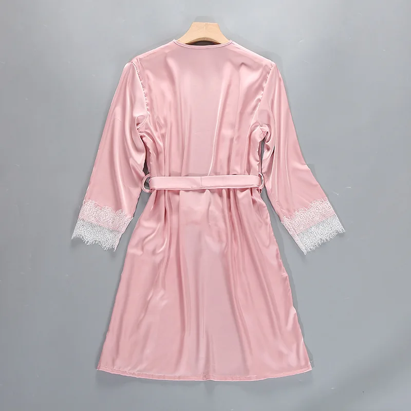 

Women Pyjamas Lace 4pc Sexy Sleepwear Female Summer Satin Pajamas for Women Pijama Kimono HIgh Quality Elegant Silk Pajamas