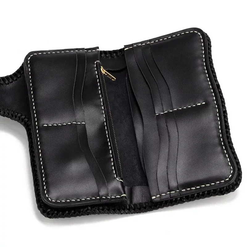Мужской кошелек с ручной гравировкой из натуральной коровьей кожи|wallet male|designer