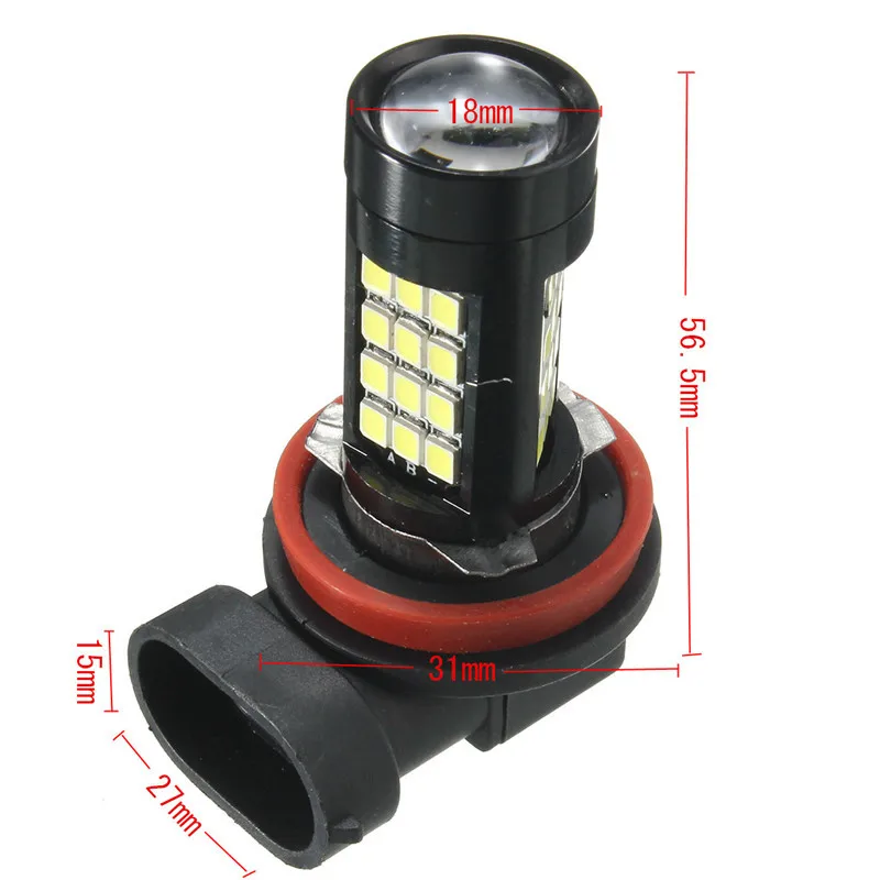 Горячая 2 шт. H11/H8 42 SMD LED Белый Samsung 2835 Canbus без ошибок противотуманная фара 6500K JLD |