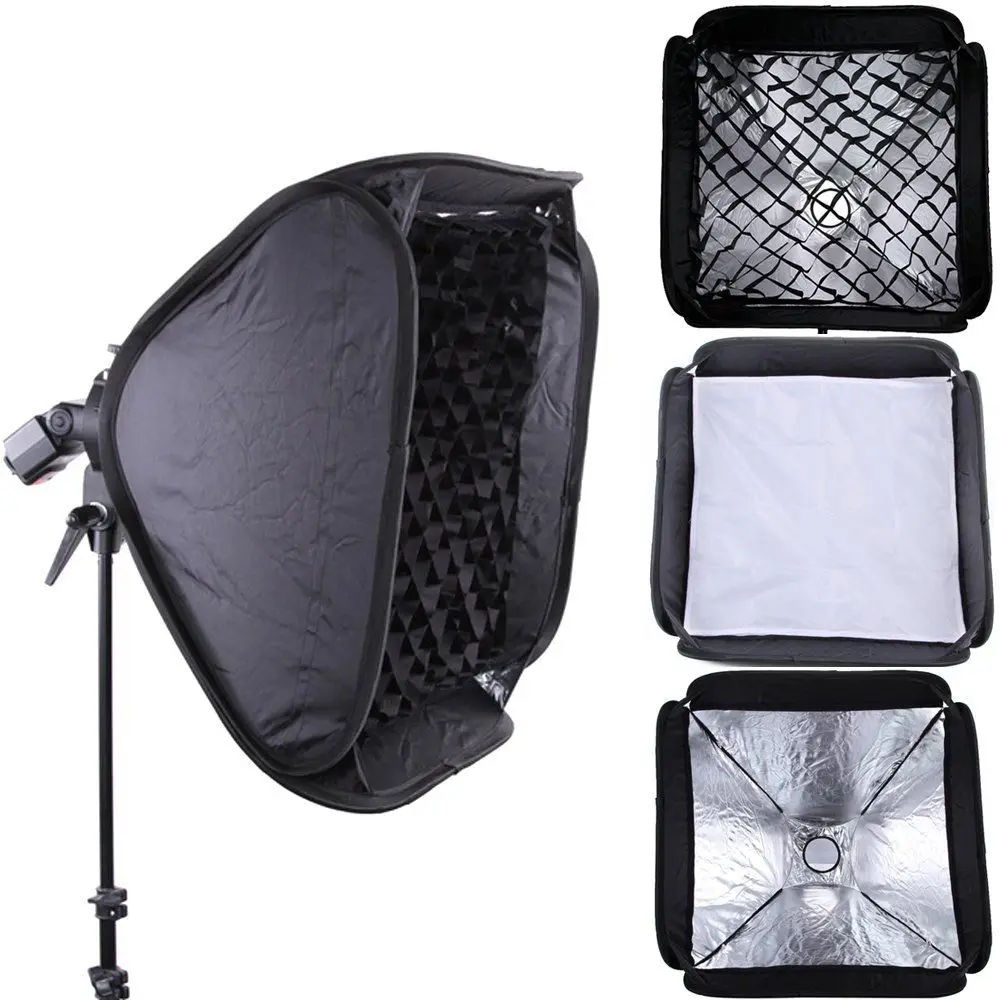GODOX PRO 80x80 см софтбокс/Сотовая сетка для вспышки SpeedLight Bowens/Elinchrom Mount|flash speedlight