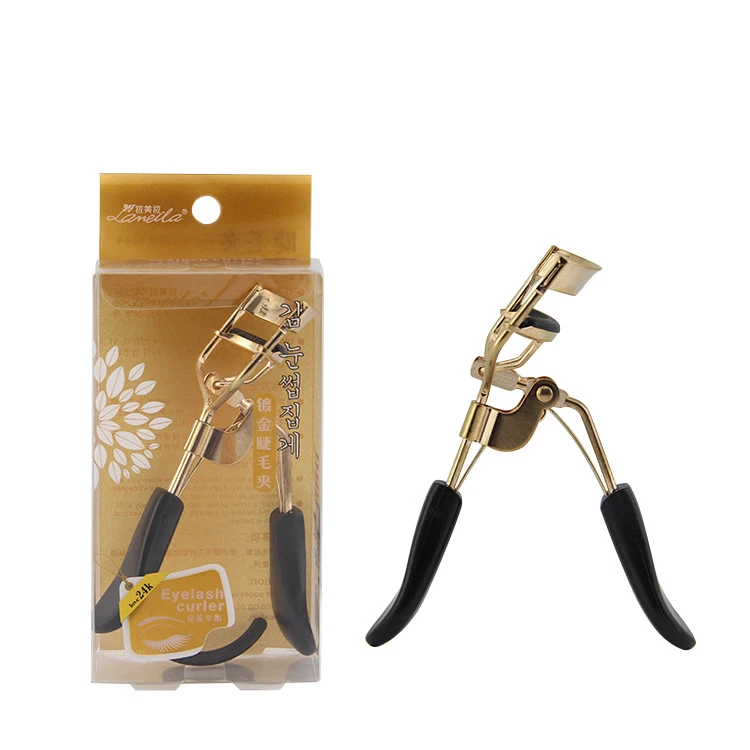 

Rose Gold Eyelashes Curlers Elastic wide angle curling Stainless steel eyelash curler With black Refill Pad