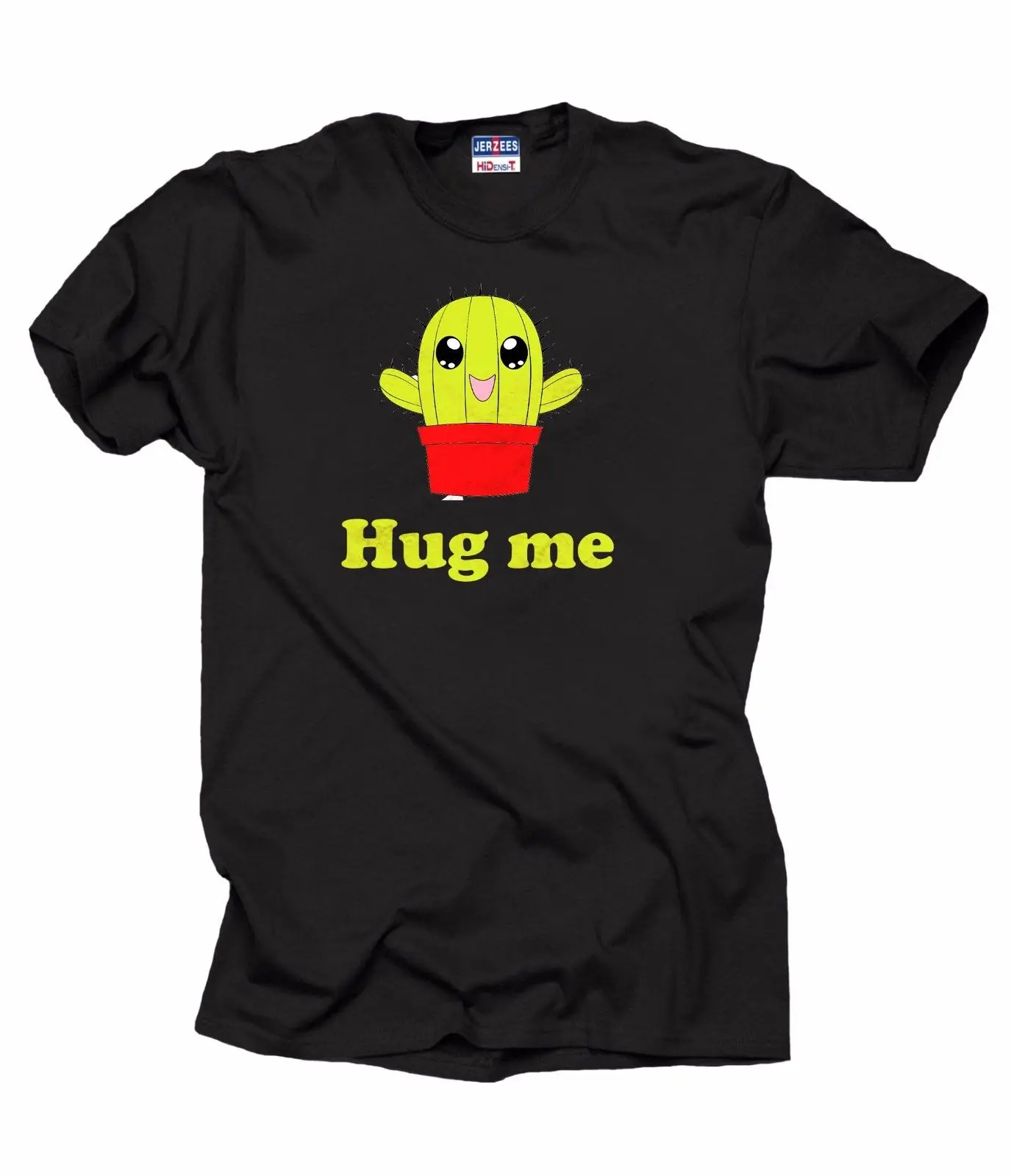 Забавная футболка Hug Me с рисунком кактуса Мужская унисекс новая модная