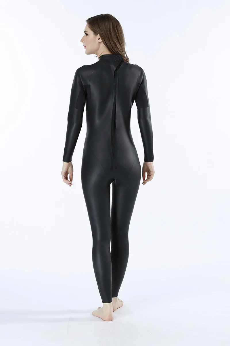 

3MM Integrated Male Female Diving Suit CR+ Ultra Elastic Triathlon Wetsuit Anti Cold Warm Skin Black Diving Suit MY086/MY129
