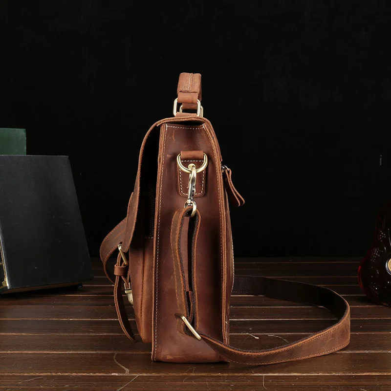 100% натуральная кожа коровья сумка мужская высокого класса crazy horse сумки на плечо