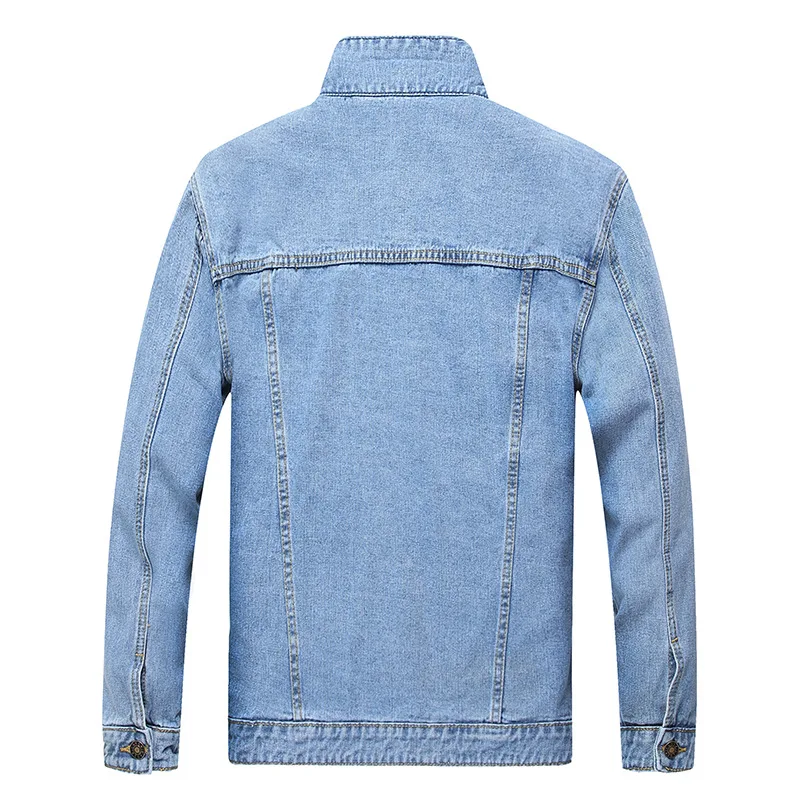 LEDINGSEN новые дизайнерские синие панк джинсовые куртки для мужчин Vinage Slim Fit