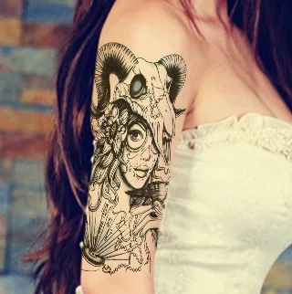 

Waterproof Temporary Tattoo Sticker on body arm big size witch tatto stickers flash tatoo fake tattoos for girl women
