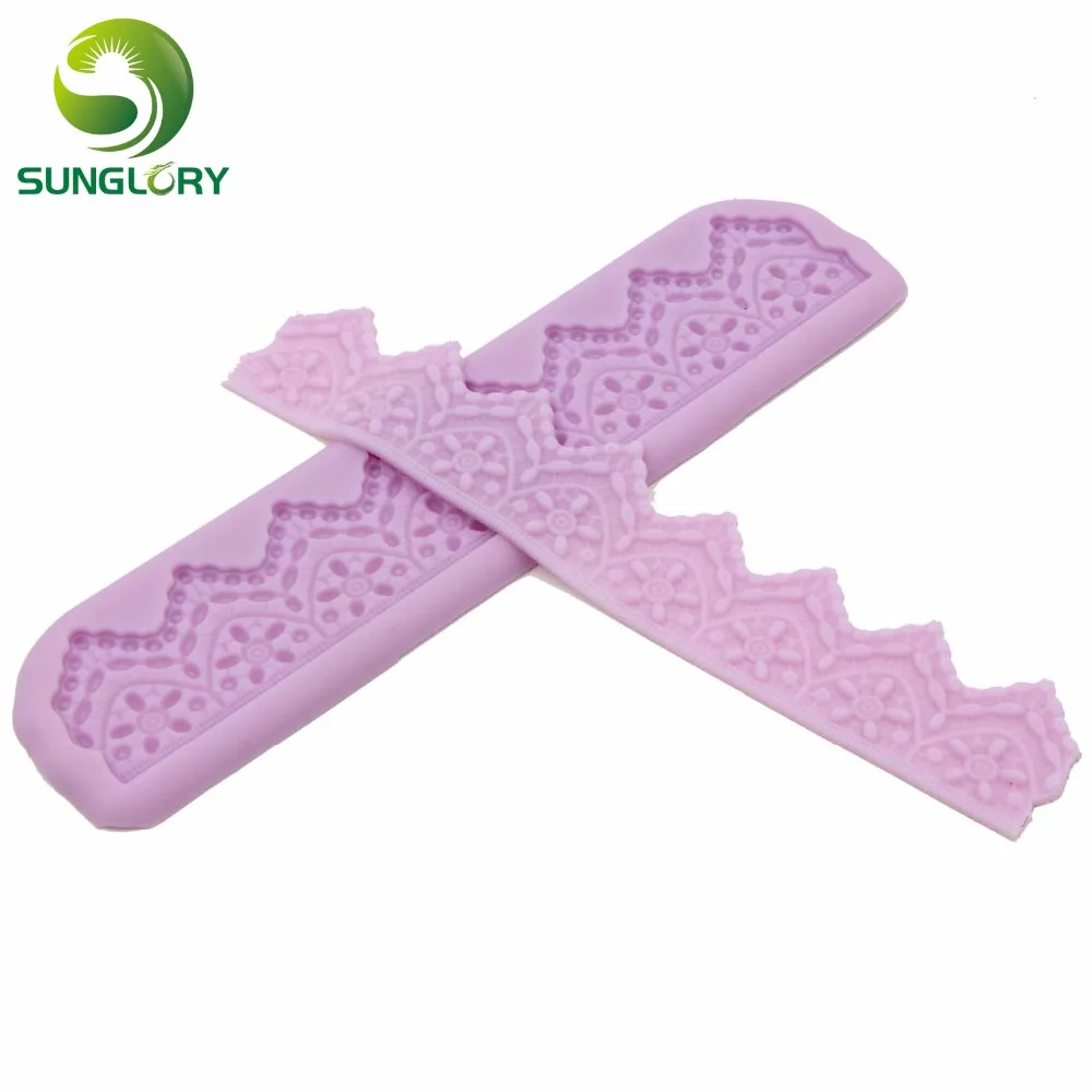 Силиконовая кружевная форма для выпечки столовая антипригарная украшения торта