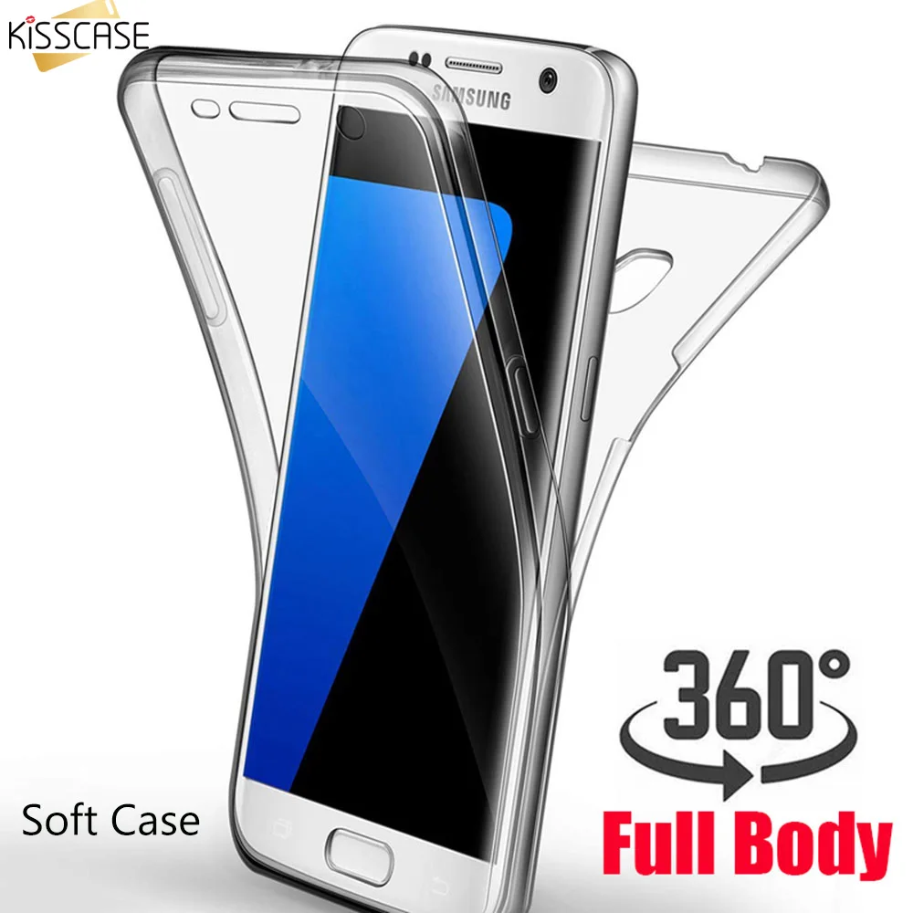Чехол KISSCASE 360 с полным покрытием для Samsung S10 S9 S8 Plus Note 9 8 мягкий чехол A8 A7 A5 A3 J5 J7 Funda |
