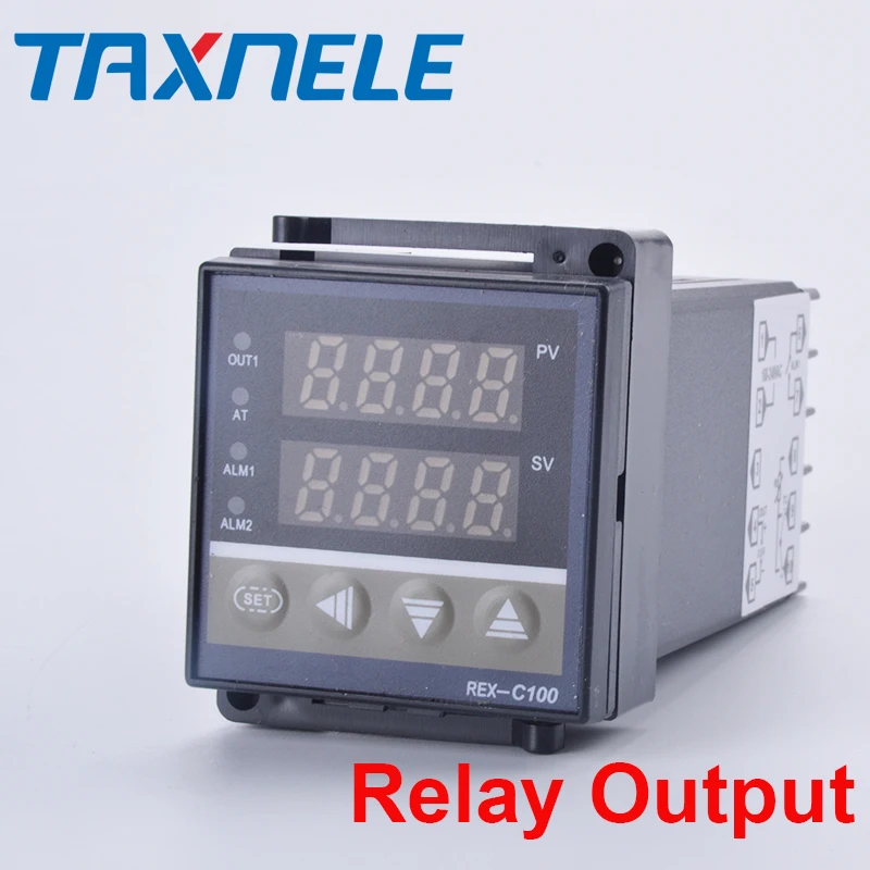 RKC PID контроллер температуры Термостат REX-C100 Универсальный вход K 1 м термопары
