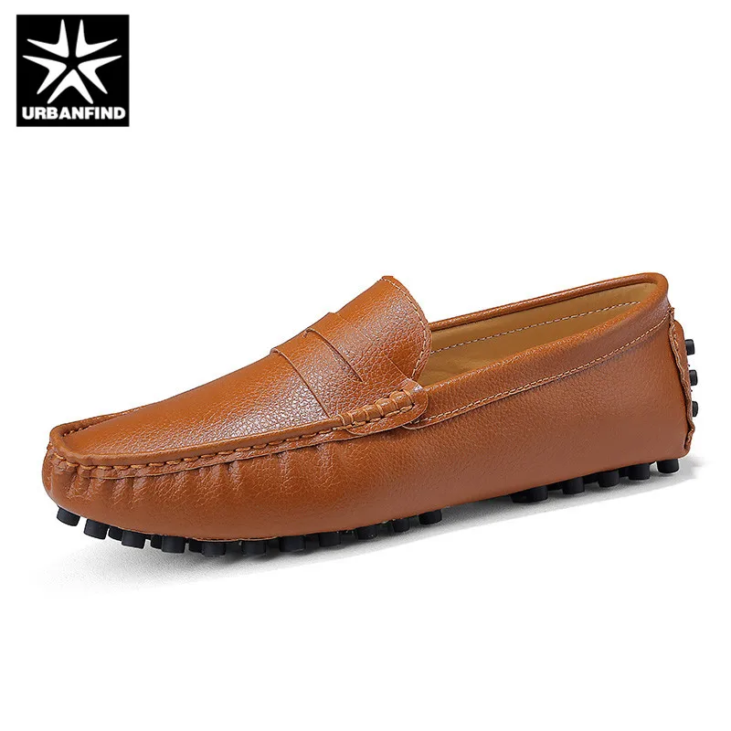 Мужская повседневная обувь Urban Find лоферы из натуральной кожи на плоской подошве