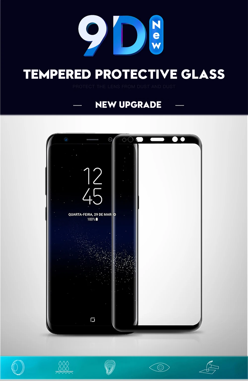 for Galaxy note 8 Защита экрана для samsung Galaxy Tab A 9,7 T550 T551 T555 закаленное стекло для SM-T550 9," планшет защитная пленка сумка премиум-класса - Цвет: for Galaxy note 8
