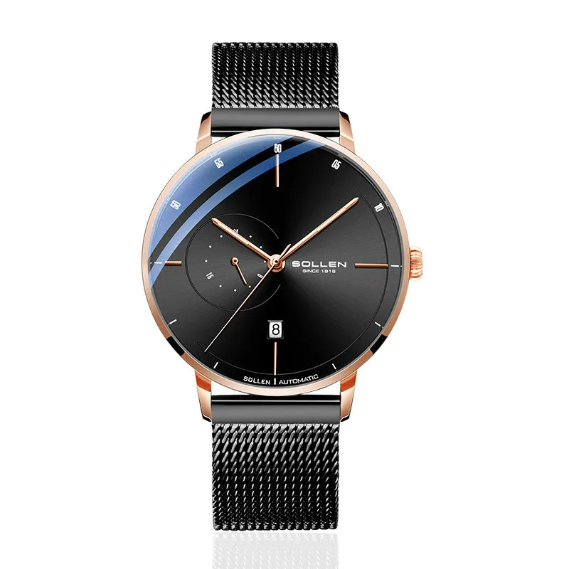 Мужские наручные часы с полностью автоматической механикой высоким разрешением