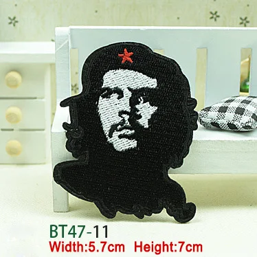 Заплатки для одежды с красным язычком Панк Che Guevara вышитые аппликации аксессуары