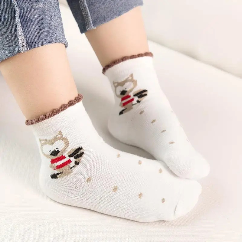 Носки хлопковые для мальчиков и девочек 5 пар Нескользящие | Мать ребенок