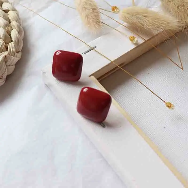 Новинка 1 пара геометрических оригинальных простых женских сережек в виде