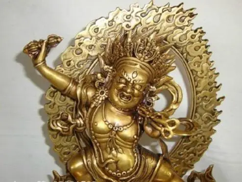 YM 305 9.8&quot Tibet Tibetan Buddhist Vajrapani buddha bronze statue | Дом и сад