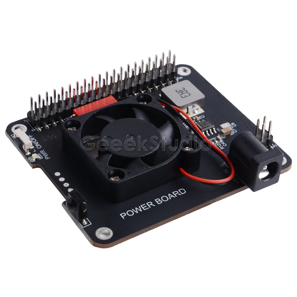 Плата питания DockerPi для Raspberry Pi 4B и 3B+ и все платформы питания с безопасным выключением автоматического охлаждения вентилятора плата расширения
