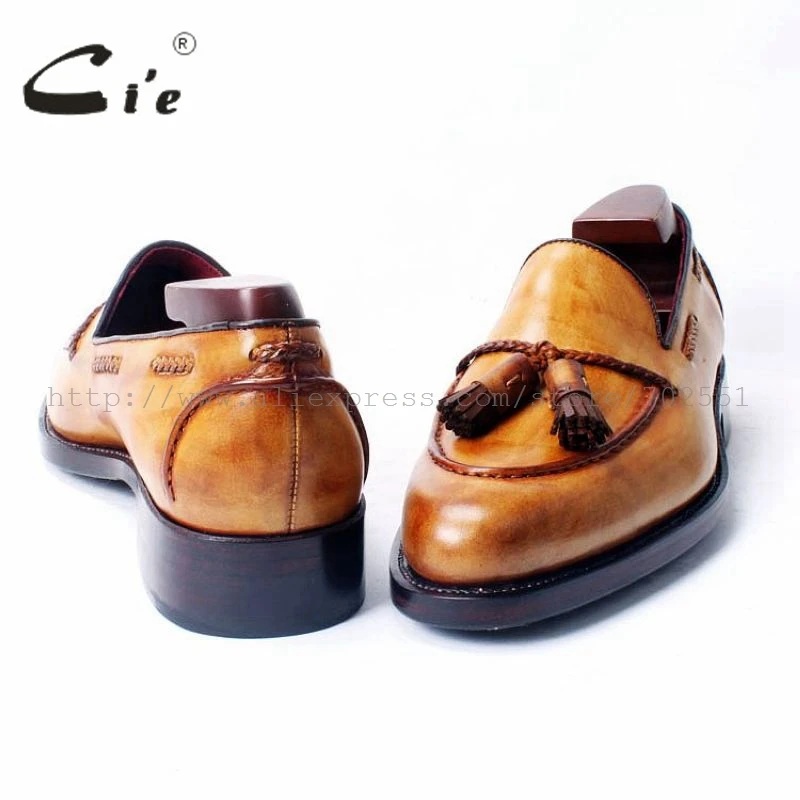 Лоферы мужские из телячьей кожи с круглым носком ручной работы 54 | Обувь