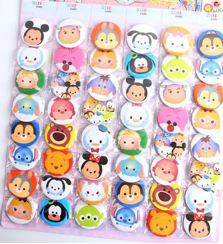 Бесплатная доставка Новый 48 шт./компл. мультфильм ЦУМ a01 Минни смешанный значок