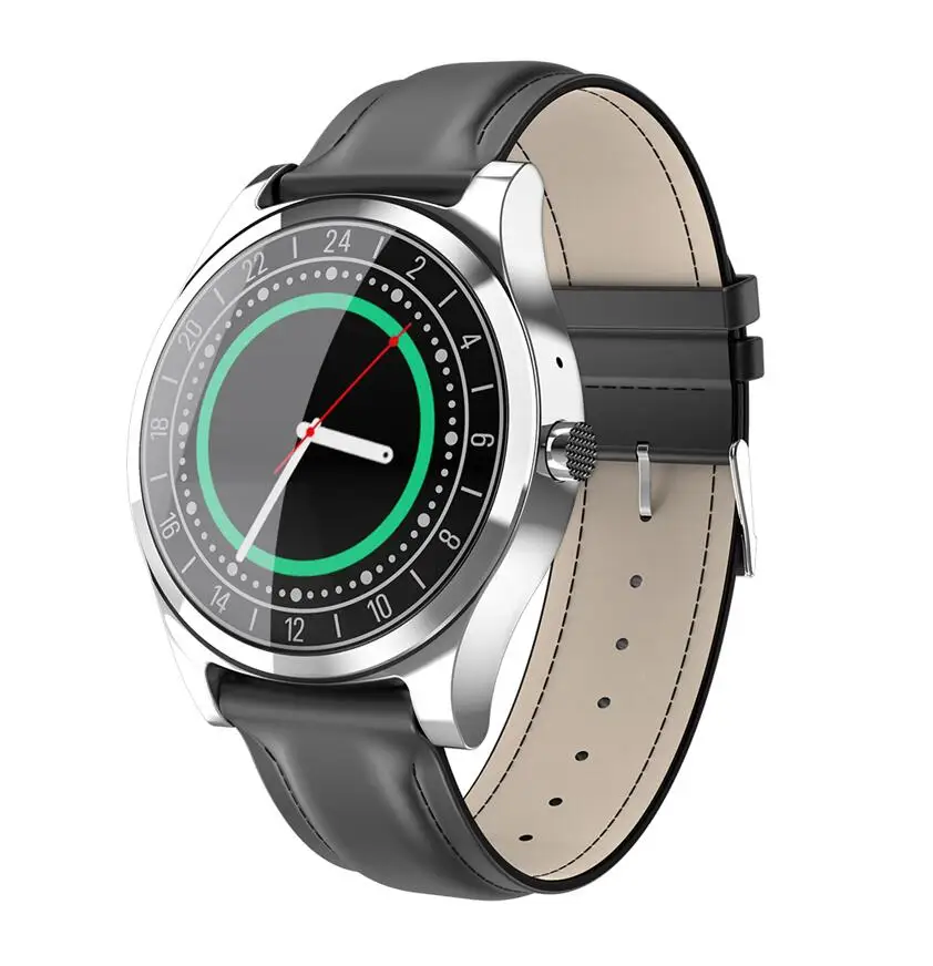 silver leather JRGK новейшие DT19 Bluetooth умные часы мужские металлические наручные часы с циферблатом пульсометр кровяное давление спорт фитнес трекер умные часы - Цвет: silver leather