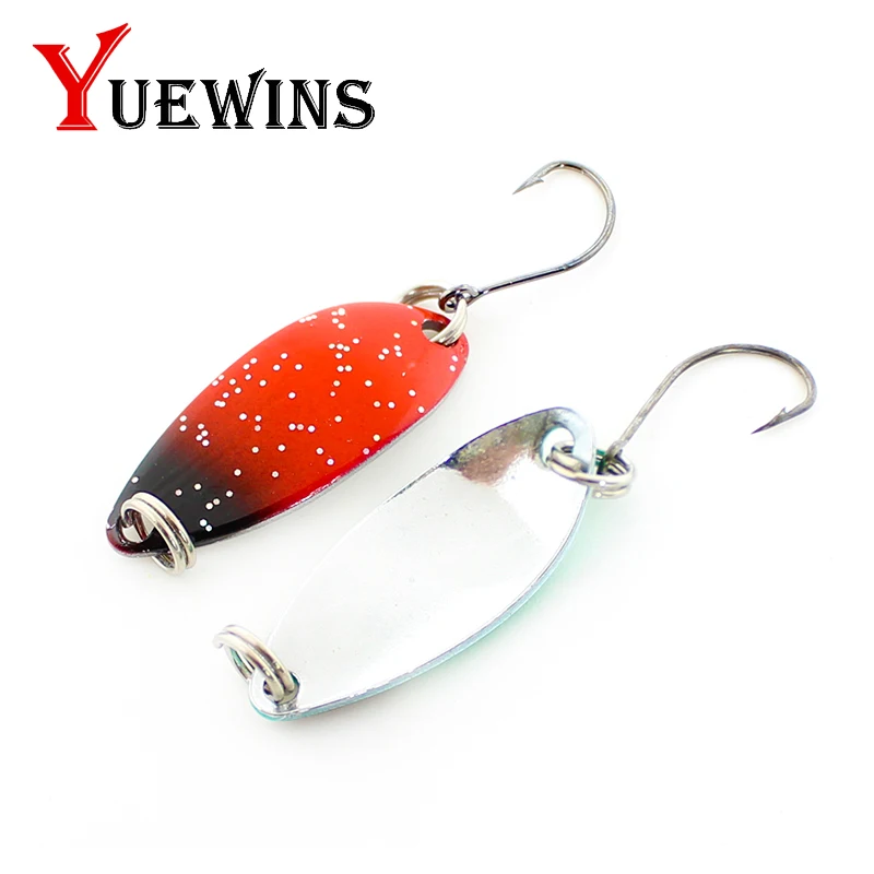 YUEWINS 3 5 см г блесна металлическая ложка приманка форель Pesca мини isca искусственная