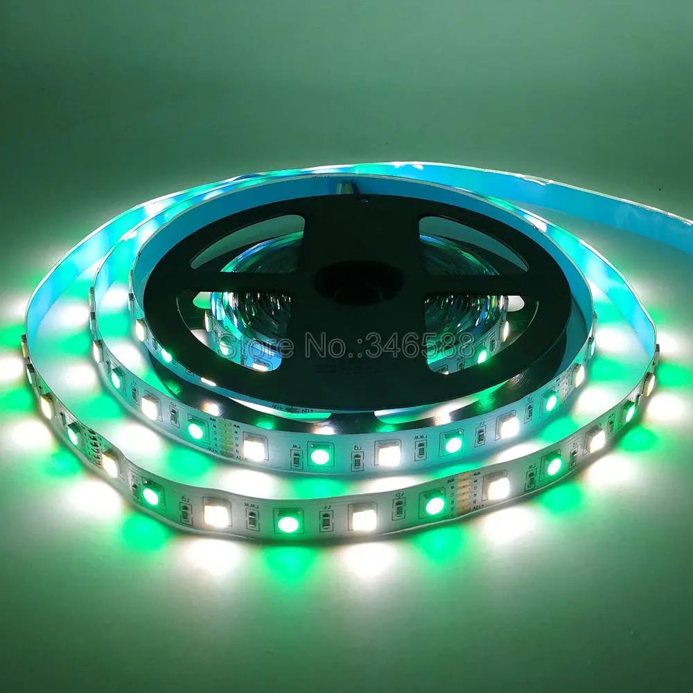 Светодиодная лента RGB + CCT 5 м CW WW 2 в 1 СВЕТОДИОДНАЯ SMD 5050 светодиодная полоса