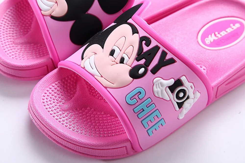 Летние шлепанцы Disney для родителей и детей Нескользящие пластиковые 24 35| |