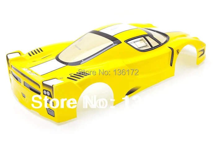 Ewellsell 1:10 Радиоуправляемый автомобиль 1/10 RC Корпус кузова автомобиля 190 мм желтый