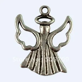 

120Pcs Tibetan Silver Color Flying Angel Charms A12548