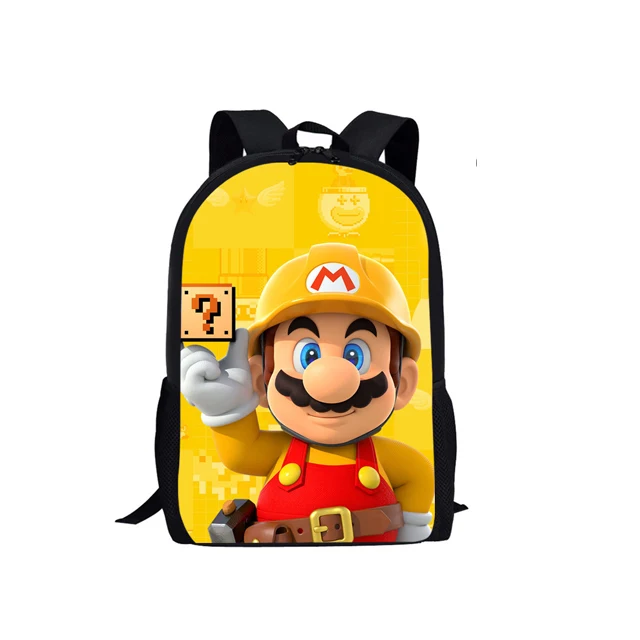 HMC1444C Coloranimal Cool Anime Japan Style Set School Backpack Super Mario Bros School Bag for Girl Boy Bookbag Junior Teenager Backpack - Цвет: HMC1444C