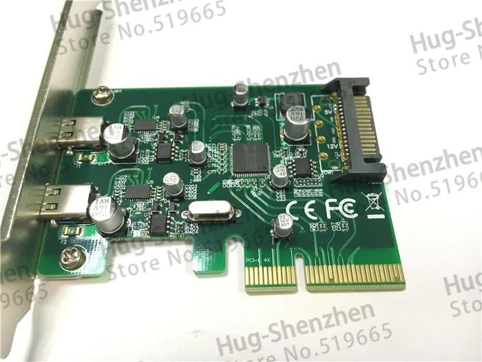 2 порта адаптер USB 3 1 Type C PCI express Card pci e 4x к usb3.1 супер скорость для MAC PRO OSX 10 9 14|pci card|pci-e