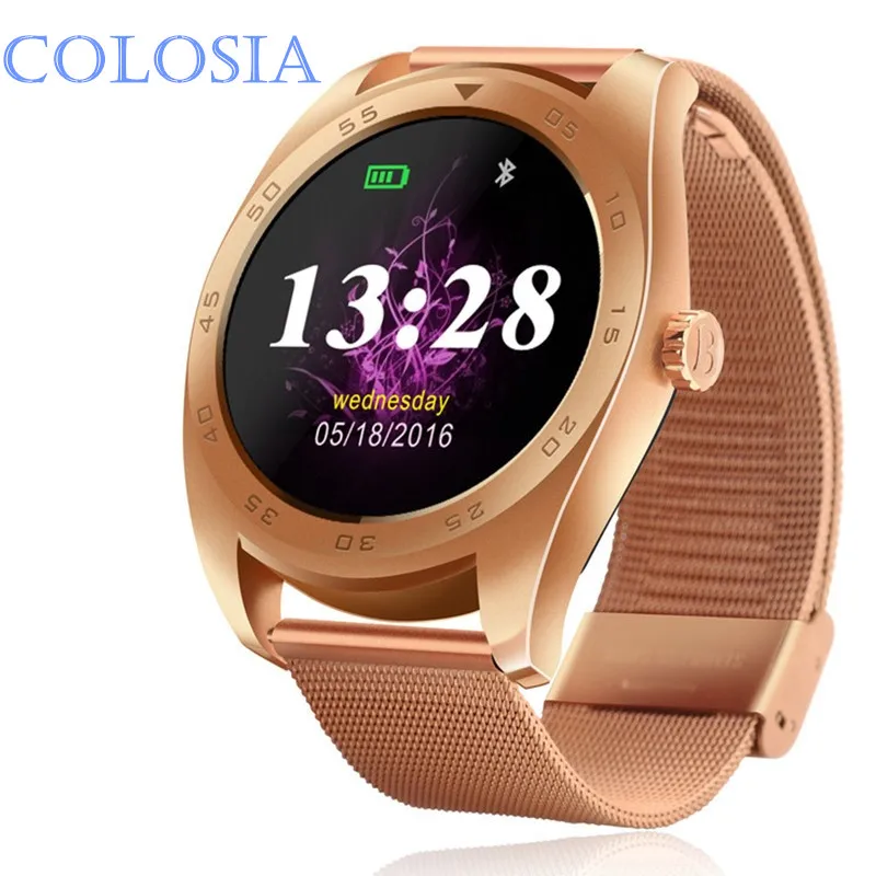 K89 Смарт-часы ips круглый экран Smartwatch монитор сердечного ритма с синхронизацией