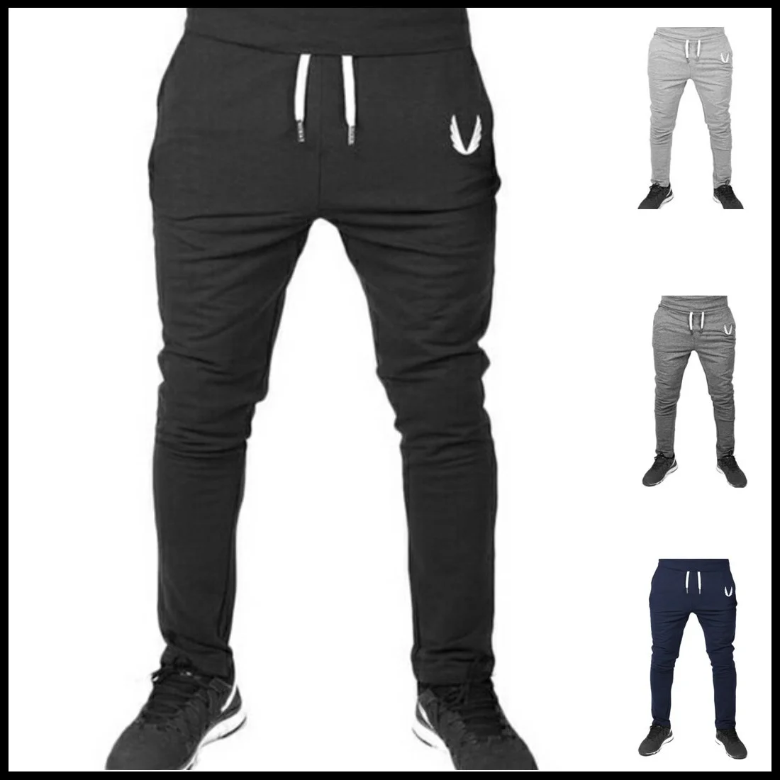 Новые повседневные штаны для отдыха пробежек 4 вида цветов свободные спортивные